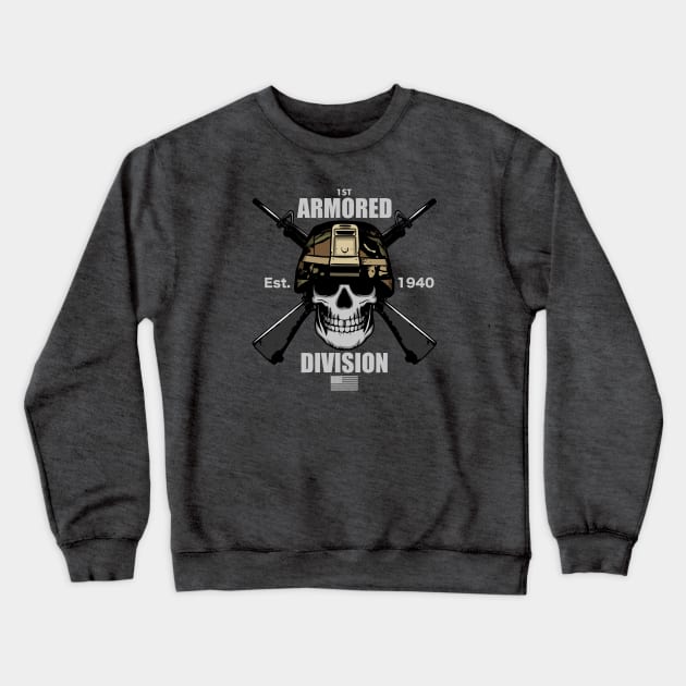 1st Armored Division Crewneck Sweatshirt by TCP